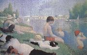 Bathing at Asnieres (mk35) Georges Seurat